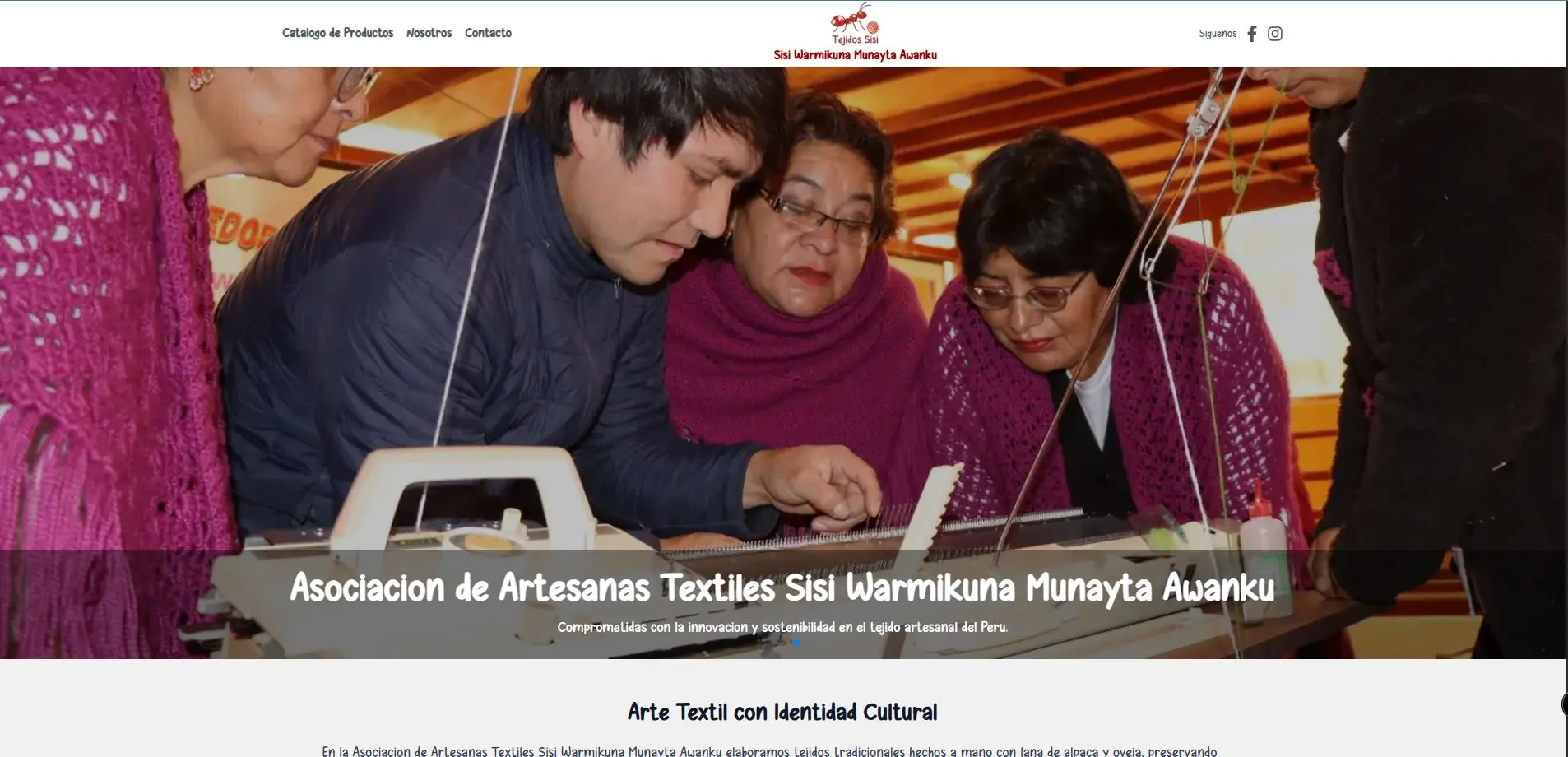 Pagina Web Tejidos sisi